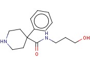 N-(3-HYDROXYPROPYL)-4-<span class='lighter'>PHENYLPIPERIDINE</span>-4-CARBOXAMIDE