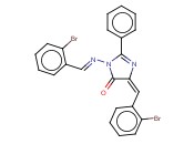4-(o-<span class='lighter'>溴</span><span class='lighter'>苯</span>亚甲基)-1-((o-<span class='lighter'>溴</span><span class='lighter'>苯</span>亚甲基)氨基)-2-苯基-2-咪唑<span class='lighter'>并</span>啉-5-酮
