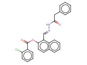 1-(2-(PHENYLACETYL)CARBOHYDRAZONOYL)-2-NAPHTHYL <span class='lighter'>2-CHLOROBENZOATE</span>