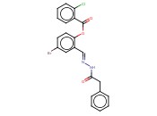 4-BROMO-2-(2-(PHENYLACETYL)CARBOHYDRAZONOYL)PHENYL <span class='lighter'>2-CHLOROBENZOATE</span>