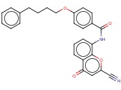 N-(2-<span class='lighter'>氰</span><span class='lighter'>基</span>-4-氧代-4H-1-苯并<span class='lighter'>吡</span>喃-8-<span class='lighter'>基</span>)-4-(4-苯基丁氧基)苯甲酰胺