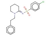 4-CHLORO-N-[1-(2-PHENYLETHYL)-2-PIPERIDINYLIDENE]-BENZENESULFONAMIDE