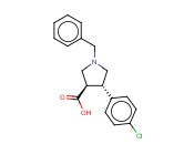 TRANS-1-BENZYL-4-(4-CHLOROPHENYL)PYRROLIDINE-3-CARBOXYLIC ACID