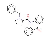 (R)-N-(2-Benzoylphenyl)-1-benzylpyrrolidine-2-<span class='lighter'>carboxamide</span>