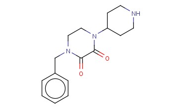 1-BENZYL-4-PIPERIDIN-4-YLPIPERAZINE-2,3-DIONE