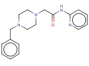 1-PIPERAZINEACETAMIDE, 4-(PHENYLMETHYL)-N-2-PYRIDINYL-