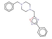 1-(PHENYLMETHYL)-4-[(3-PHENYL-1,2,4-OXADIAZOL-5-YL)METHYL]-PIPERAZINE