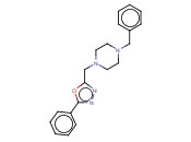 1-(PHENYLMETHYL)-4-[(5-PHENYL-1,3,4-OXADIAZOL-2-YL)METHYL]-PIPERAZINE