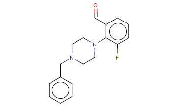 2-(4-BENZYL-1-PIPERAZINO)-3-FLUORO-BENZALDEHYDE
