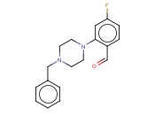 2-(4-BENZYL-1-PIPERAZINYL)-4-FLUOROBENZALDEHYDE