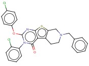 7-BENZYL-2-(4-CHLOROPHENOXY)-3-(2-CHLOROPHENYL)-5,6,7,8-TETRAHYDROPYRIDO[4',3':4,5]THIENO[2,3-D]PYRIMIDIN-4(3H)-ONE