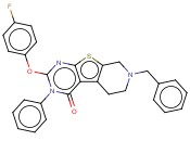 7-BENZYL-2-(4-FLUOROPHENOXY)-3-PHENYL-5,6,7,8-TETRAHYDROPYRIDO[4',3':4,5]THIENO[2,3-D]PYRIMIDIN-4(3H)-ONE
