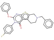 7-BENZYL-3-(4-FLUOROPHENYL)-2-PHENOXY-5,6,7,8-TETRAHYDROPYRIDO[4',3':4,5]THIENO[2,3-D]PYRIMIDIN-4(3H)-ONE