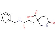 3-(2-苄<span class='lighter'>氨基</span>甲酰-乙基)-6-氧代-<span class='lighter'>哌啶</span>-3-羧酸