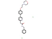 5-[4-[2-(4-<span class='lighter'>吗</span><span class='lighter'>啉</span><span class='lighter'>基</span>)乙氧基]苯基]-N-(苯基甲基)-2-吡啶乙酰胺盐酸盐
