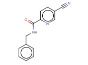 N-BENZYL-5-<span class='lighter'>CYANOPYRIDINE</span>-2-CARBOXAMIDE