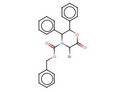 4-BENZYLOXYCARBONYL-3-BROMO-5,6-DIPHENYL-2,3,5,6-TETRAHYDRO-4H-OXAZIN-2-ONE