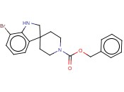 BENZYL 7-BROMOSPIRO[INDOLINE-<span class='lighter'>3,4</span>'-<span class='lighter'>PIPERIDINE</span>]-1'-CARBOXYLATE