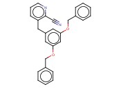 3,5-DIBENZYLOXYBENZYL-2-<span class='lighter'>CYANOPYRIDINE</span>