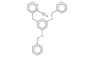 3,5-DIBENZYLOXYBENZYL-2-<span class='lighter'>CYANOPYRIDINE</span>
