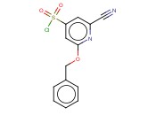 2-(BENZYLOXY)-6-<span class='lighter'>CYANOPYRIDINE</span>-4-SULFONYL CHLORIDE