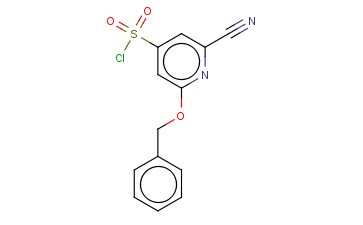 2-(BENZYLOXY)-6-<span class='lighter'>CYANOPYRIDINE</span>-4-SULFONYL CHLORIDE