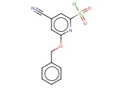 6-(BENZYLOXY)-4-<span class='lighter'>CYANOPYRIDINE</span>-2-SULFONYL CHLORIDE