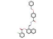 1-(2-(4-(BENZYLOXY)BENZOYL)CARBOHYDRAZONOYL)-2-NAPHTHYL <span class='lighter'>2-CHLOROBENZOATE</span>