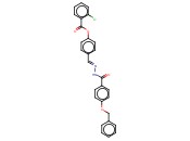 4-(2-(4-(BENZYLOXY)BENZOYL)CARBOHYDRAZONOYL)PHENYL <span class='lighter'>2-CHLOROBENZOATE</span>