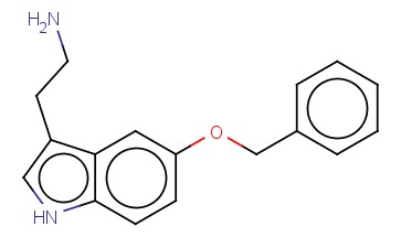 2-(5-<span class='lighter'>BENZYLOXY-1H-INDOL-3-YL</span>)-<span class='lighter'>ETHYLAMINE</span>