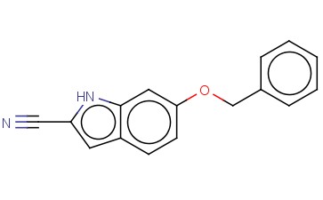 1H-INDOLE-2-CARBONITRILE, 6-(PHENYLMETHOXY)-