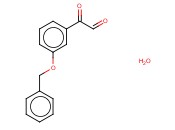 2-(3-(BENZYLOXY)PHENYL)-2-OXOACETALDEHYDE <span class='lighter'>HYDRATE</span>