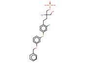 2-AMMONIO-4-(2-CHLORO-4-(3-PHENOXYPHENYLTHIO)PHENYL)-2-(HYDROXYMETHYL)BUTYL HYDROGEN PHOSPHATE