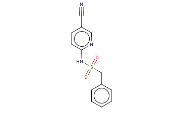N-(5-CYANOPYRIDIN-2-YL)-1-PHENYLMETHANESULFONAMIDE
