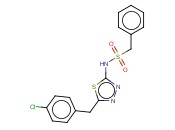 N-[5-(4-CHLOROBENZYL)-1,3,4-THIADIAZOL-2-YL]-1-PHENYLMETHANESULFONAMIDE