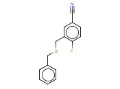 3-[(BENZYLSULFANYL)METHYL]-<span class='lighter'>4-FLUOROBENZONITRILE</span>
