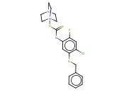 CARBAMODITHIOIC ACID, [4-CHLORO-2-FLUORO-5-[(PHENYLMETHYL)THIO]PHENYL]-,[1,4-DIAZABICYCLO[2.2.2]OCTANE-N1]ESTER