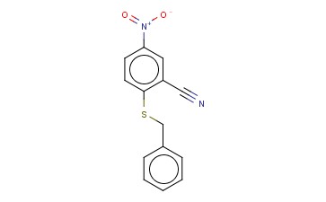 2-(苯甲基硫代)-5-<span class='lighter'>硝基苯</span><span class='lighter'>甲</span><span class='lighter'>腈</span>