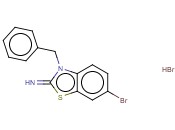 3-BENZYL-6-BROMO-3H-BENZOTHIAZOL-2-YLIDENEAMINE, <span class='lighter'>HYDROBROMIDE</span>
