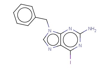 2-AMINO-9-BENZYL-6-IODOPURINE