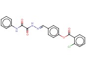 4-(2-(ANILINO(OXO)ACETYL)CARBOHYDRAZONOYL)PHENYL <span class='lighter'>2-CHLOROBENZOATE</span>