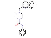 N-PHENYL-4-(QUINOLIN-2-YLMETHYL)PIPERAZINE-1-CARBOXAMIDE