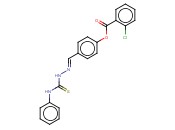 4-(2-(ANILINOCARBOTHIOYL)CARBOHYDRAZONOYL)PHENYL <span class='lighter'>2-CHLOROBENZOATE</span>