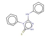 5-<span class='lighter'>苯</span><span class='lighter'>氨基</span>-4-苯基-2,4-<span class='lighter'>二</span>氢-3H-1,2,4-三唑-3-<span class='lighter'>硫</span>酮