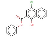 PHENYL 4-<span class='lighter'>CHLORO-1-HYDROXY</span>-2-NAPHTHOATE