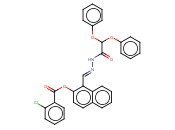 1-(2-(DIPHENOXYACETYL)CARBOHYDRAZONOYL)-2-NAPHTHYL <span class='lighter'>2-CHLOROBENZOATE</span>