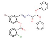 4-BROMO-2-(2-(DIPHENOXYACETYL)CARBOHYDRAZONOYL)PHENYL <span class='lighter'>2-CHLOROBENZOATE</span>