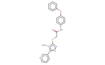 2-((4-AMINO-5-(3-PYRIDINYL)-4H-1,2,4-TRIAZOL-3-YL)THIO)N-(4-PHENOXY-PH)ACETAMIDE