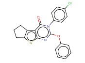 3-(4-CHLOROPHENYL)-2-PHENOXY-6,7-DIHYDRO-3H-CYCLOPENTA[4,5]THIENO[2,3-D]PYRIMIDIN-4(5H)-ONE