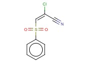 2-氯-3-(<span class='lighter'>苯</span>磺酰)-2-丙烯<span class='lighter'>腈</span>